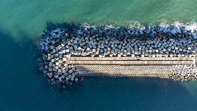 Fotografía con dron en zona de costa de Orio 004