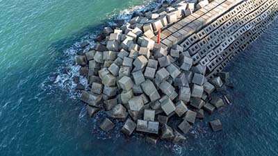 Fotografía con dron en zona de costa de Orio 006